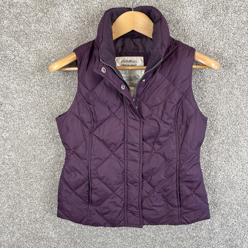 Eddie Bauer Premium Quality Goose Down‎ EB700 Fill Power Vest Womens XS Petite
